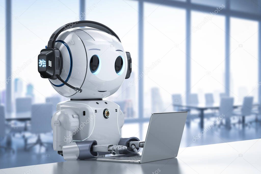 Interface de agente de IA conversando com cliente