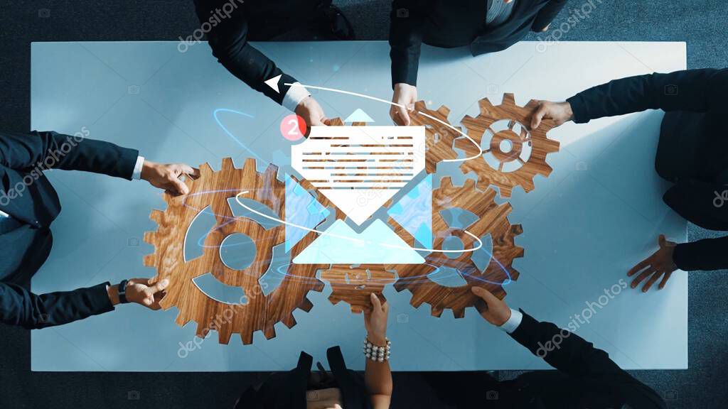 Painel organizando e-mails de atendimento com automação